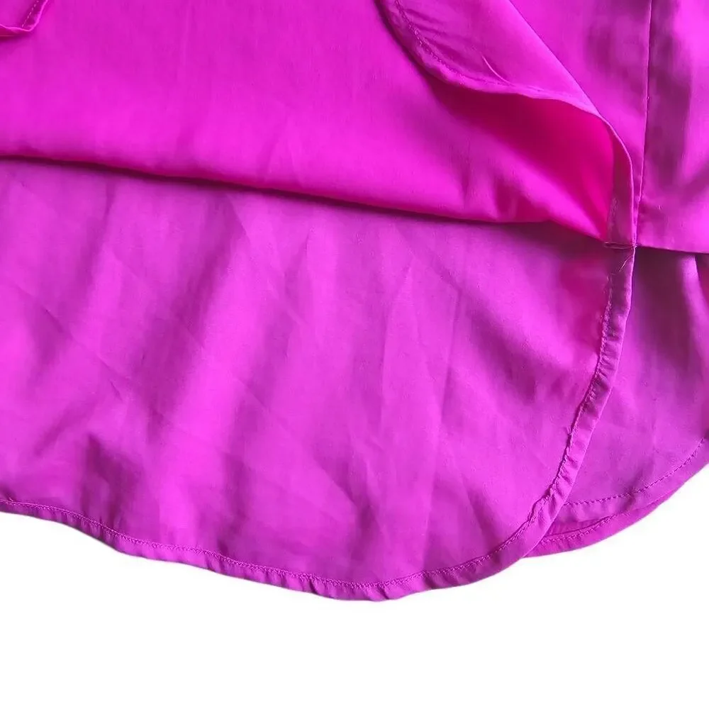 Armani Exchange womens Sz XXS fuschia sleeveless top blouse